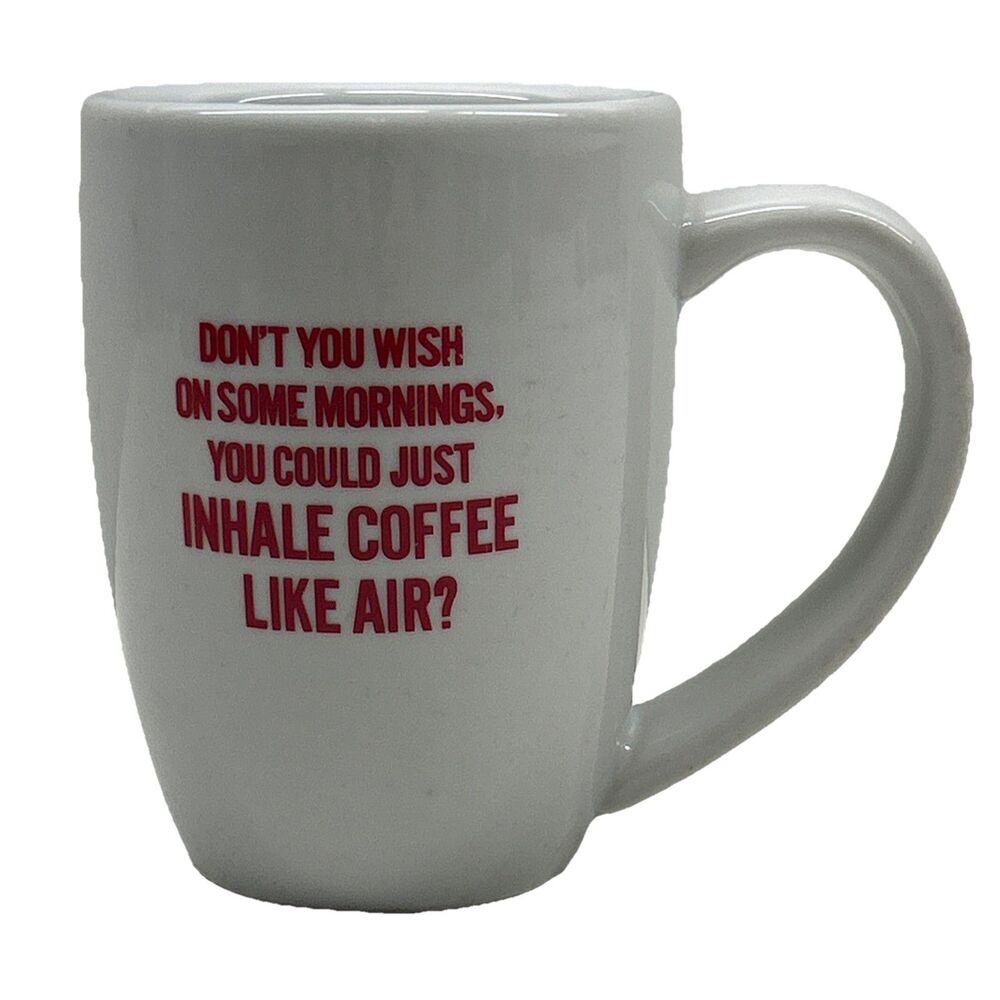 Denny’s Restaurant ONEIDA Coffee Mug “Inhale Coffee Like Air ” Clean - Picture 2 of 3